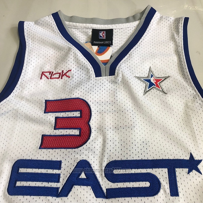 Camiseta All Star 2006 Dwyane Wade #3 Azul Blanco